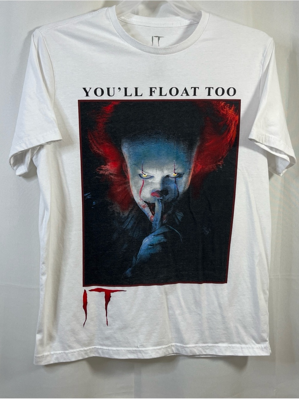 Hybrid It Chapter 2 Movie Clown You’ll Float Too Print T-Shirt Size L (42-44)